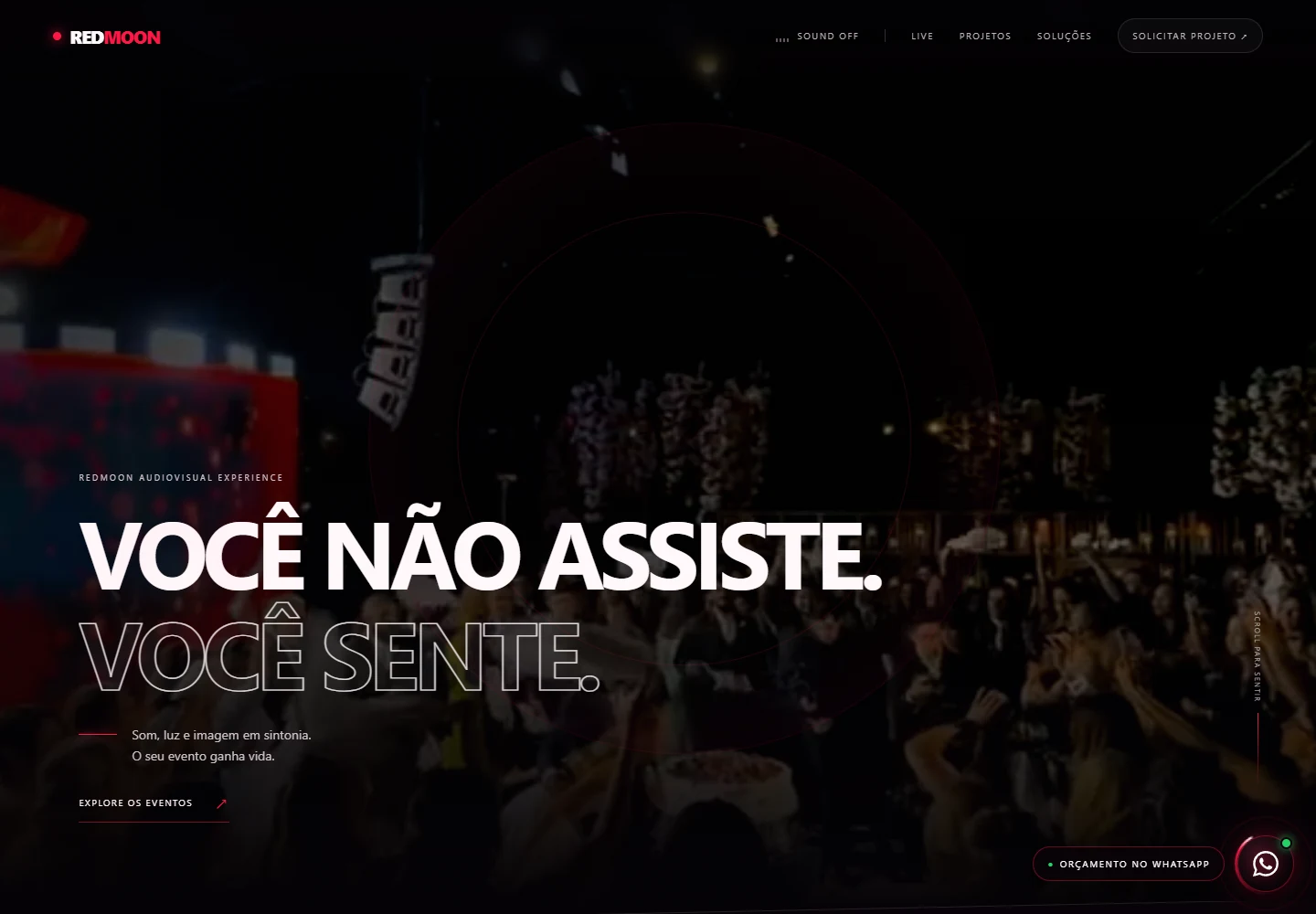 Captura de Redmoon Eventos